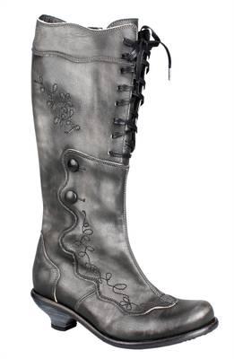 Schwarz-graue-Stiefel im Western-Style von DKode